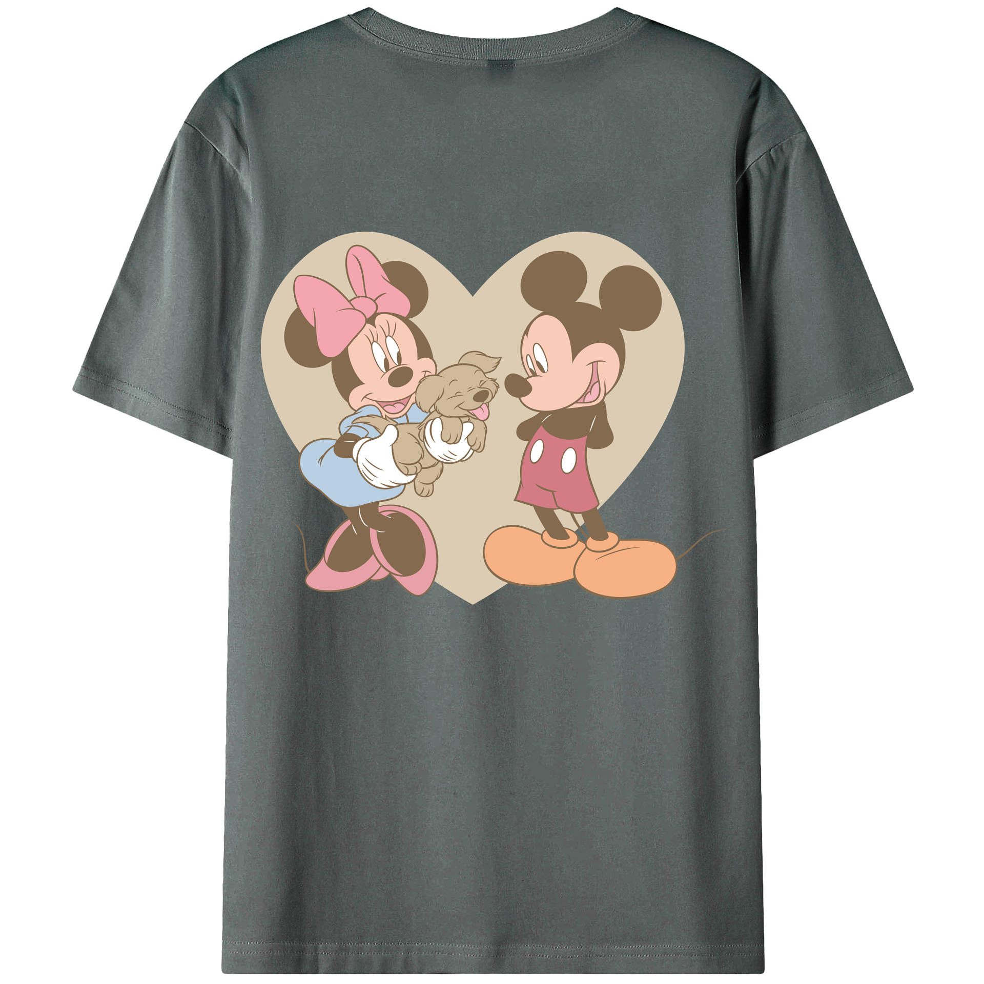（画像用） ミッキーマウス Mickey Mouse 綿100％半袖Tシャツ（背面プリント）
